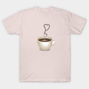 Coffee for both of us. T-Shirt